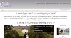 Desktop Screenshot of cornwallweddingfilms.co.uk