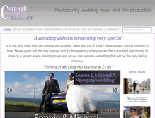 Tablet Screenshot of cornwallweddingfilms.co.uk